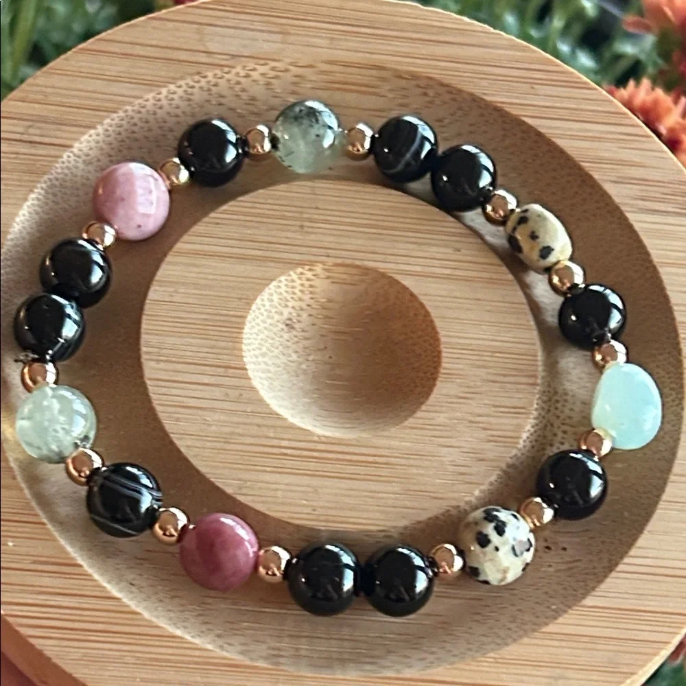 Handmade black sardonyx